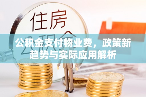 定西公积金支付物业费，政策新趋势与实际应用解析