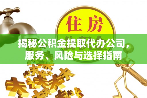 定西揭秘公积金提取代办公司，服务、风险与选择指南