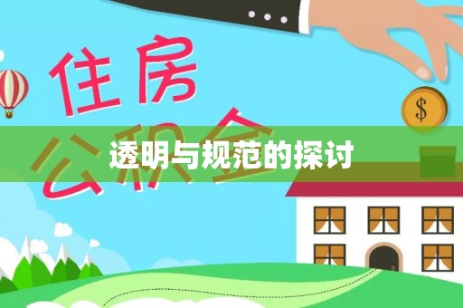 定西透明与规范的探讨