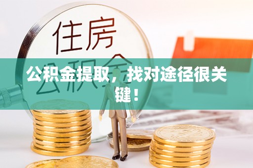 定西公积金提取，找对途径很关键！
