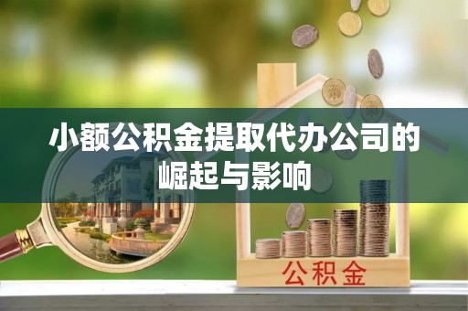 定西小额公积金提取代办公司的崛起与影响